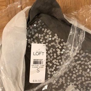 LOFT Tops - Loft Sequined Shirt and Elbow Length Cardigan LOFT Tops - Loft Sequined Shirt and Elbow Length Cardigan